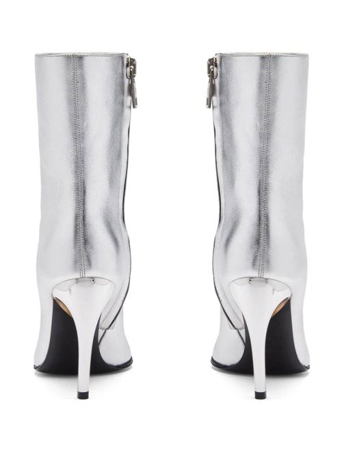 Laminated leather ankle boots for women. ALEXANDER MCQUEEN | 780677WIF218369